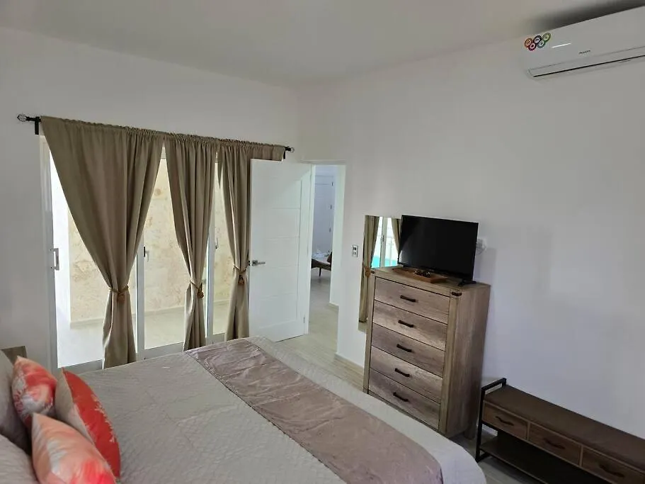 公寓 !!!New !!!Charming 2-2 Penthouse 2- 3 Min Walking To Bavaro Beach, El Cortecito- Solo A 2- 3 Min Caminando De La Playa 蓬塔卡纳