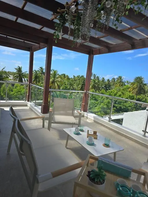 公寓 !!!New !!!Charming 2-2 Penthouse 2- 3 Min Walking To Bavaro Beach, El Cortecito- Solo A 2- 3 Min Caminando De La Playa 蓬塔卡纳